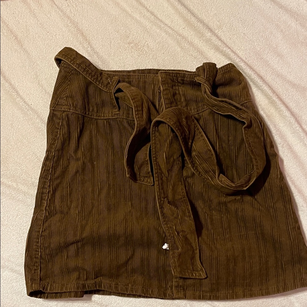Brown Corduroy Skirt